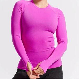 NWT Buffbunny Collection Seamless Long Sleeve Top- Pop Rocks Size L